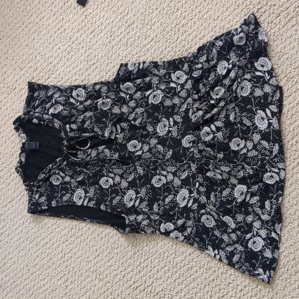 Worn J.Crew sleeveless floral printed top